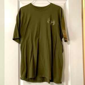 XL Buck Wear Military Green T-Shirt